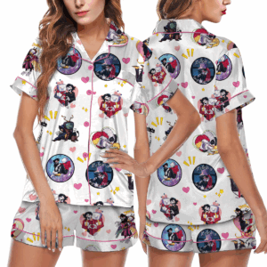 Tenna Deltarune Game Pajamas Set Short, It’s TV Time Meme PJM, Funny Tenna Fan Tee