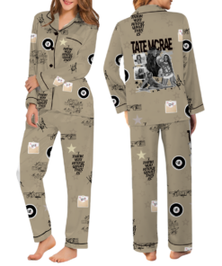Alternative view of Tate McRae Vintage Pajamas Set Long, Tate McRae Tour Music Bootleg 90s Tee, Tate McRae Retro 90s Sweatshirt