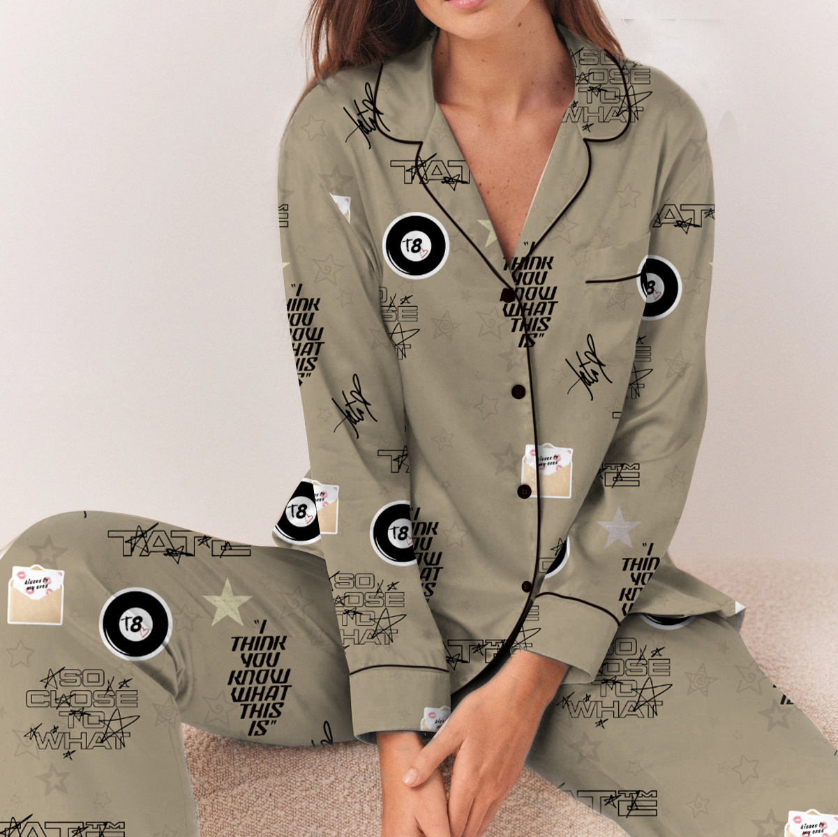 Tate McRae Vintage Pajamas Set Long, Tate McRae Tour Music Bootleg 90s Tee, Tate McRae Retro 90s Sweatshirt - Image 3