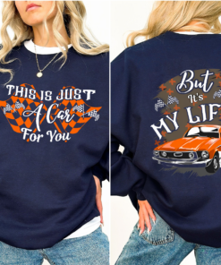 Alternative view of Vintage Race Car Hoodie Sweatshirt, Retro Car Lover Gift, Racing Enthusiast Jumper, Classic Auto Fan Apparel, Speedway Hooded Pullover