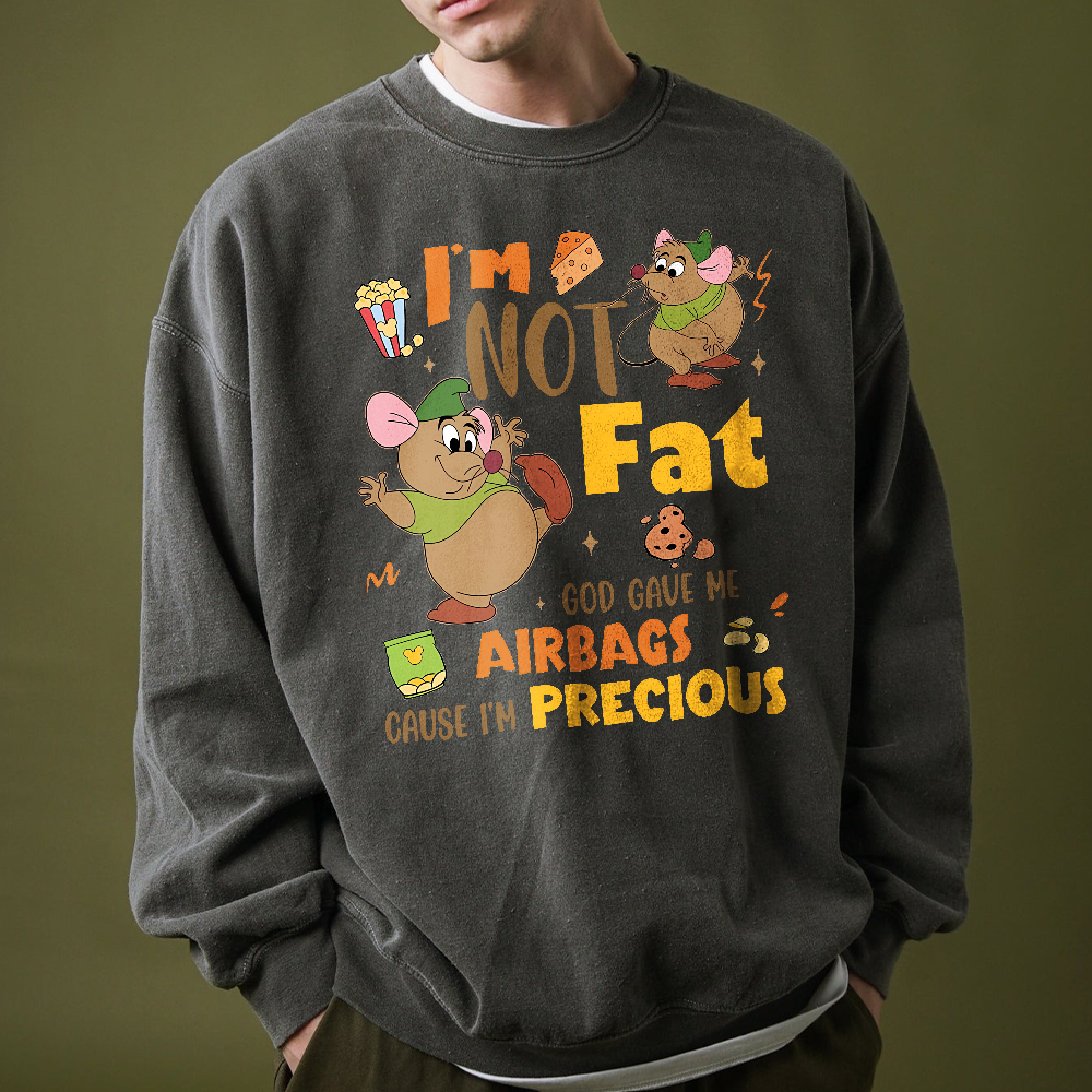 Gus Gus I'm Not Fat God Gave Me Airbags Cause I'm Precious Shirt, The Snack Tour Cinderella Tee, Mouse T-SHirt - Image 2
