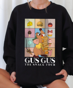Alternative view of Gus Gus The Snack Tour T-Shirt, Mouse Friends Shirt, Snack Shirt, Gus Gus T-Shirt