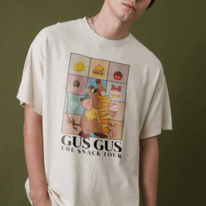 Gus Gus The Snack Tour T-Shirt, Mouse Friends Shirt, Snack Shirt, Gus Gus T-Shirt