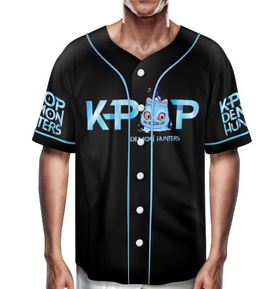 Demon Hunter Tiger Baseball Jersey, Derpy the Tiger And Bird Demon Hunter Tiger Jersey, Hunters Tiger fan - Image 4