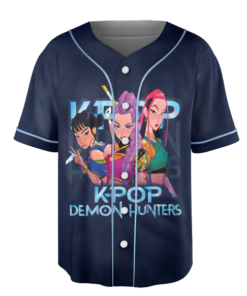 Alternative view of Kpop Demon Hunters Jersey, Huntrix Girl Baseball Jersey, Kpop idol group Shirt