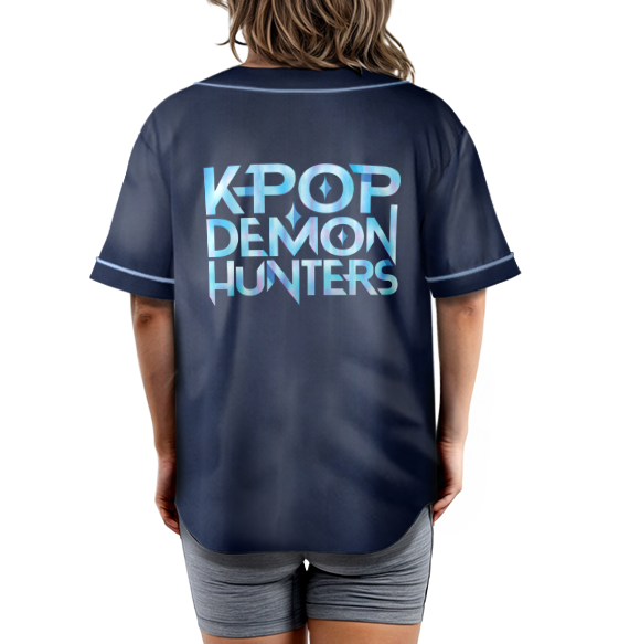 Kpop Demon Hunters Jersey, Huntrix Girl Baseball Jersey, Kpop idol group Shirt - Image 5