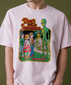 Don't Talk To Strangers Shirt, Stranger Alien T Shirt, Halloween Alien Shirt, Halloween Crewneck, Funny Halloween Shirt