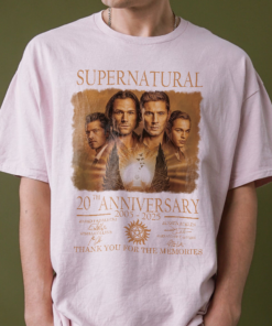Supernatural Shirt, Supernatural 20Th Anniversary 2005-2025 Sweatshirt, Dean Winchester T-Shirt, Winchester Brothers Tee, Sam And Dean Fan