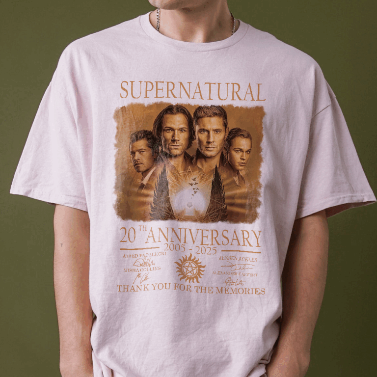 Supernatural Shirt, Supernatural 20Th Anniversary 2005-2025 Sweatshirt, Dean Winchester T-Shirt, Winchester Brothers Tee, Sam And Dean Fan