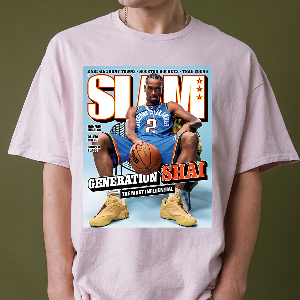 Shai Gilgeous-Alexander 'Generation Shai' SLAM Magazine T-Shirt, Shai Gilgeous-Alexander SGA Sweatshirt, Oklahoma City Thunder Okc NBA SLAM Cover T-Shirt