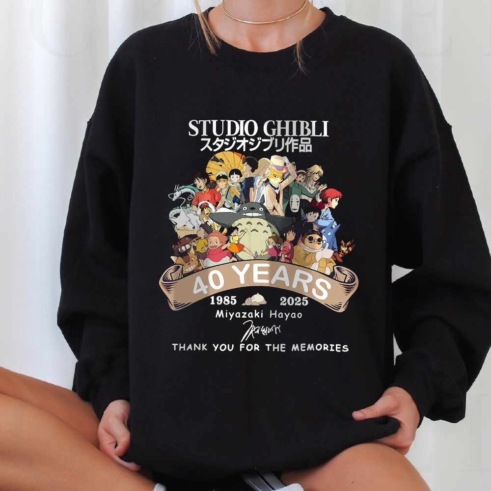 Spirited Away Studio Ghibli Hayao Miyazaki Shirt, Ghibli My Neighbor Totoro Sweatshirt, Howl's Moving Castle Hoodie, Bella Canvas shirt - Image 3