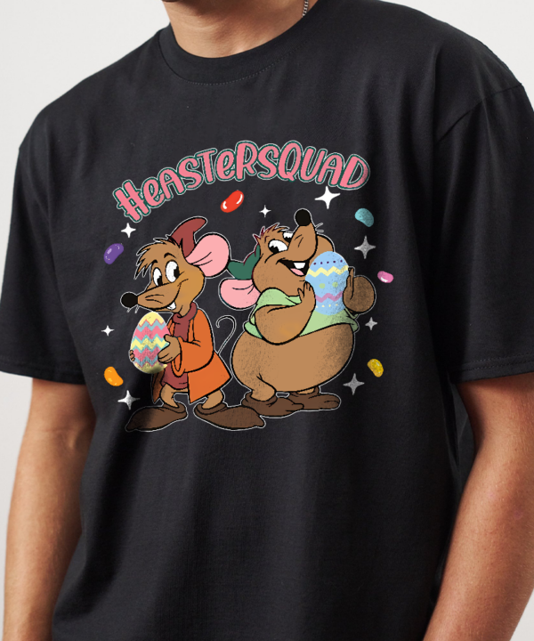 Alternative view of Gus Gus And Jaq Easter Vibes Tee, Easter Sweatshirt, Happy Easter T-shirt, Cute Bunny Shirt, Easter Trip Tee, Easter Squad Shirt