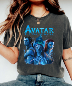 Alternative view of Vintage Avatar T-Shirt, Pandora National Park Shirt, Animal Kingdom T-shirt, Pandora T Shirt, The Way of Water Tee Jake Sully and Neytiri