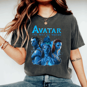 Alternative view of Vintage Avatar T-Shirt, Pandora National Park Shirt, Animal Kingdom T-shirt, Pandora T Shirt, The Way of Water Tee Jake Sully and Neytiri