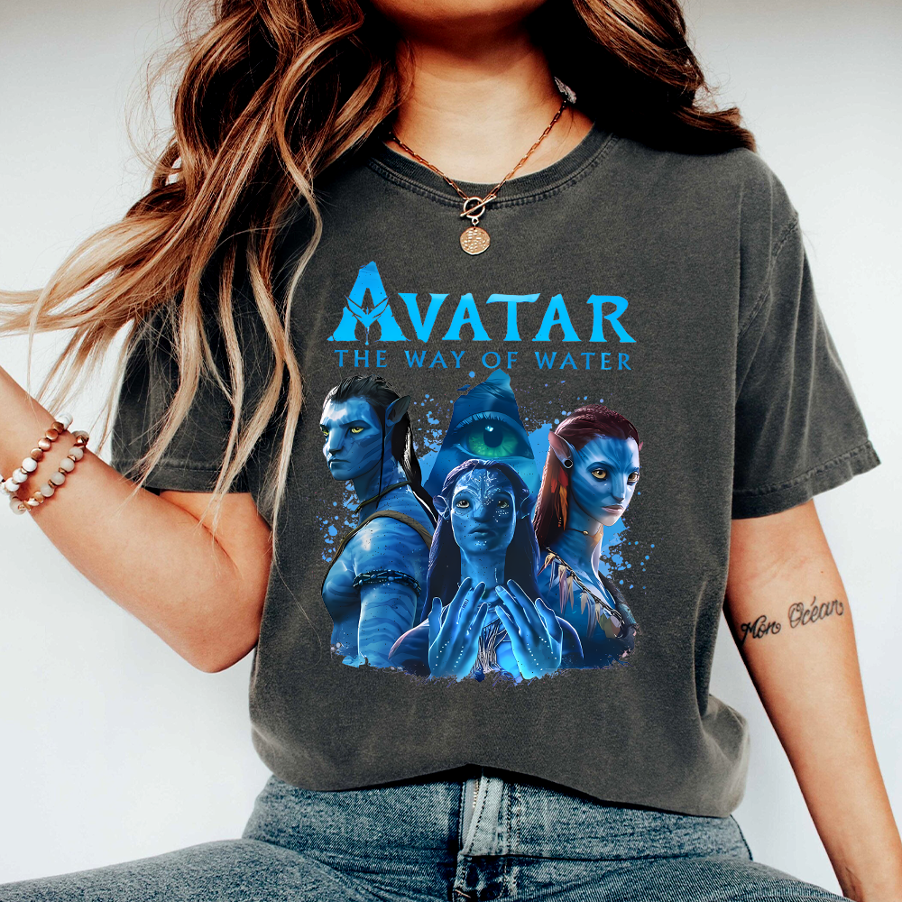 Vintage Avatar T-Shirt, Pandora National Park Shirt, Animal Kingdom T-shirt, Pandora T Shirt, The Way of Water Tee Jake Sully and Neytiri - Image 2