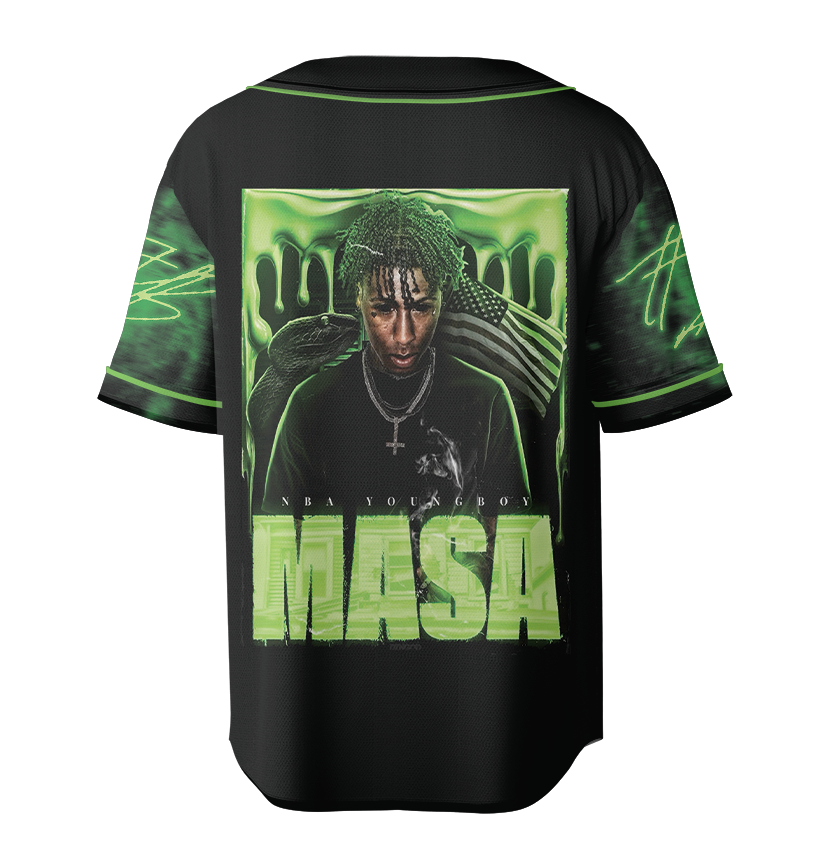 YoungBoy Masa Tour Basball Jersey, Finest Rap Song, Make America Slime Again Tour Shirt Hip Hop Rap Graphic 90s Tee, Never Broke Again - Image 3
