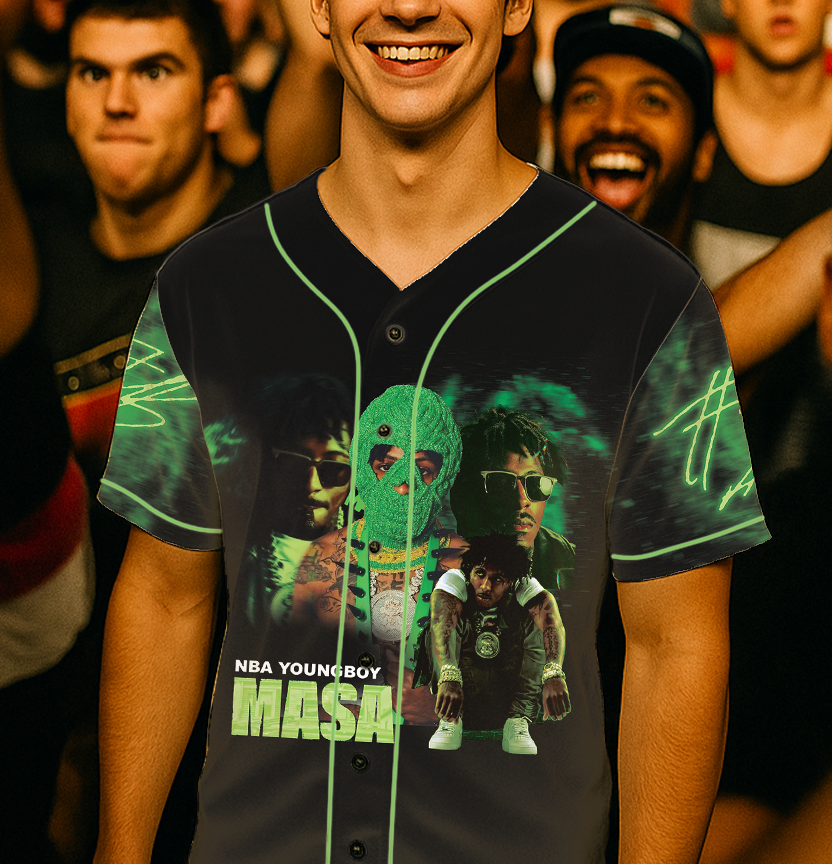 YoungBoy Masa Tour Basball Jersey, Finest Rap Song, Make America Slime Again Tour Shirt Hip Hop Rap Graphic 90s Tee, Never Broke Again - Image 5