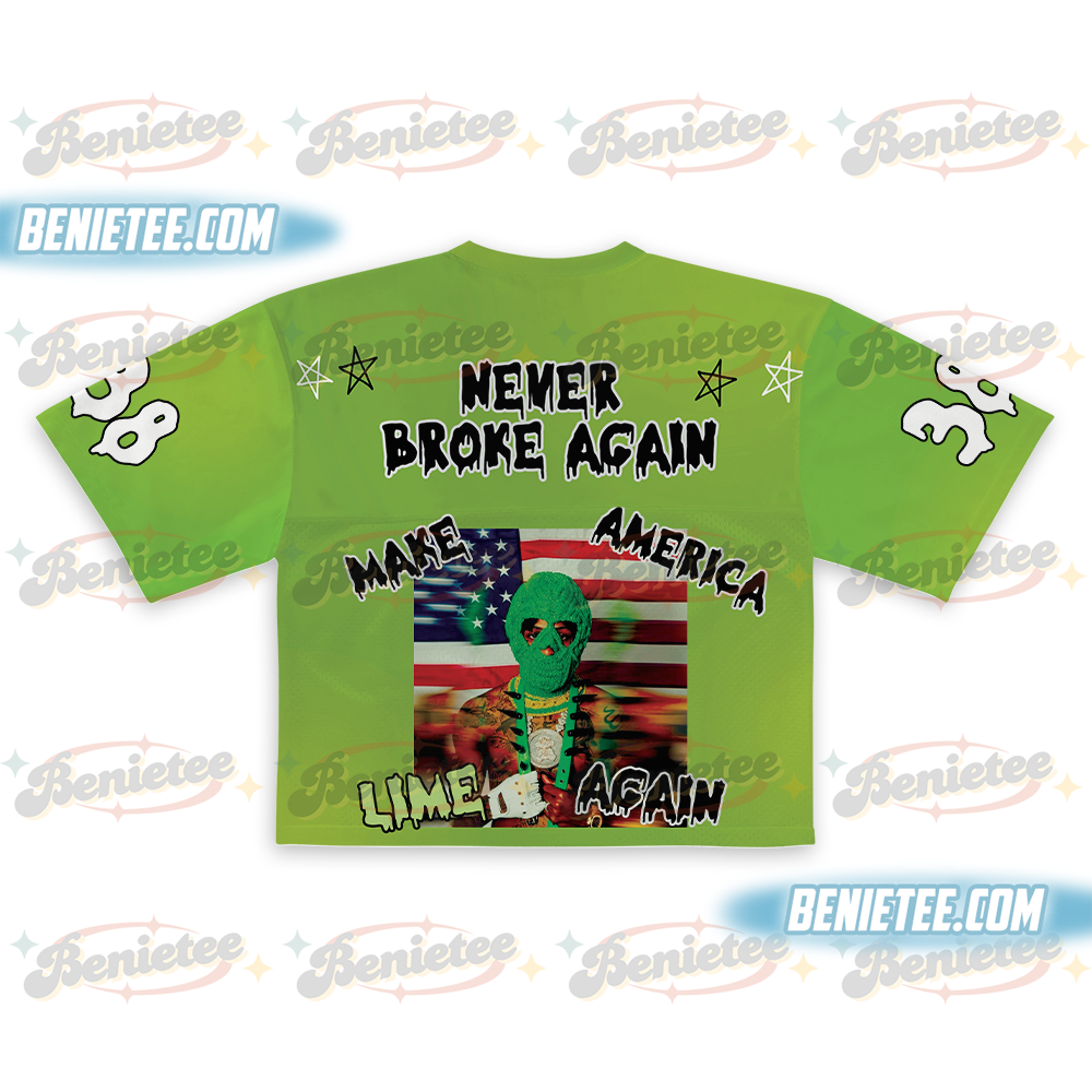 NBA Young Boy Masa Tour 2025 Crop top Football Jersey, Masa Tour Jersey, Nba Young boy Shirt - Image 3