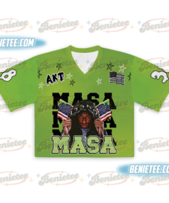 Alternative view of NBA Young Boy Masa Tour 2025 Crop top Football Jersey, Masa Tour Jersey, Nba Young boy Shirt