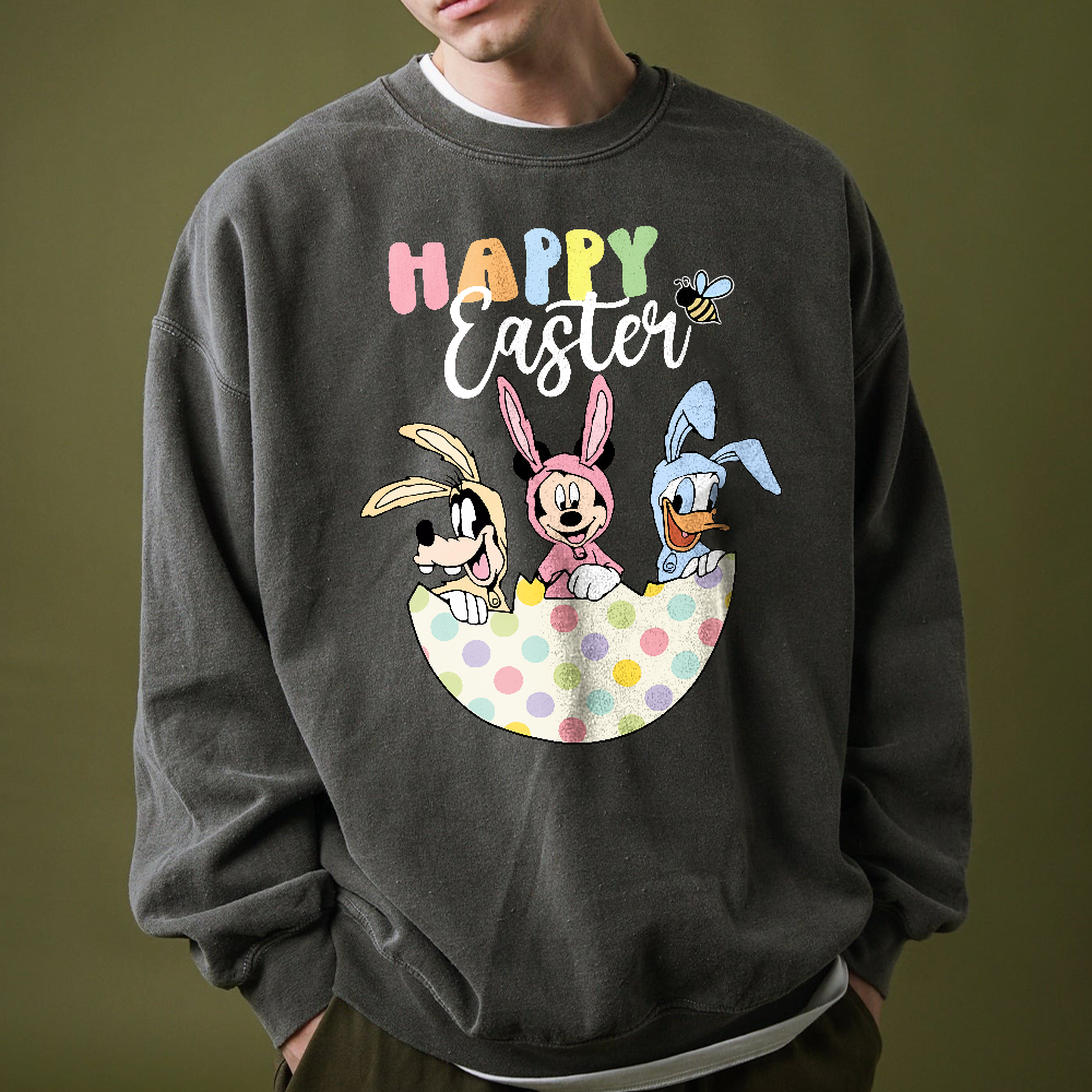 Easter Egg Shirt, Easter Day T-Shirt, Characters Happy Easter Shirt, Mouse and Friends Easter Shirt, Easter Bunny - Image 7