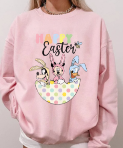 Easter Egg Shirt, Easter Day T-Shirt, Characters Happy Easter Shirt, Mouse and Friends Easter Shirt, Easter Bunny