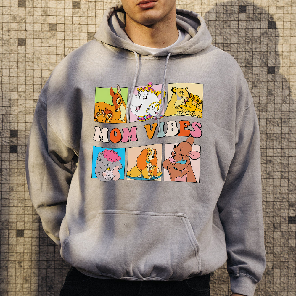 Vintage Disnney Mom Vibe Portrait Shirt,Queen Sarabi Duchess Perdita Kanga Mrs. Jumbo Mom T-Shirt, Best Mom Ever, Mother's Day - Image 3