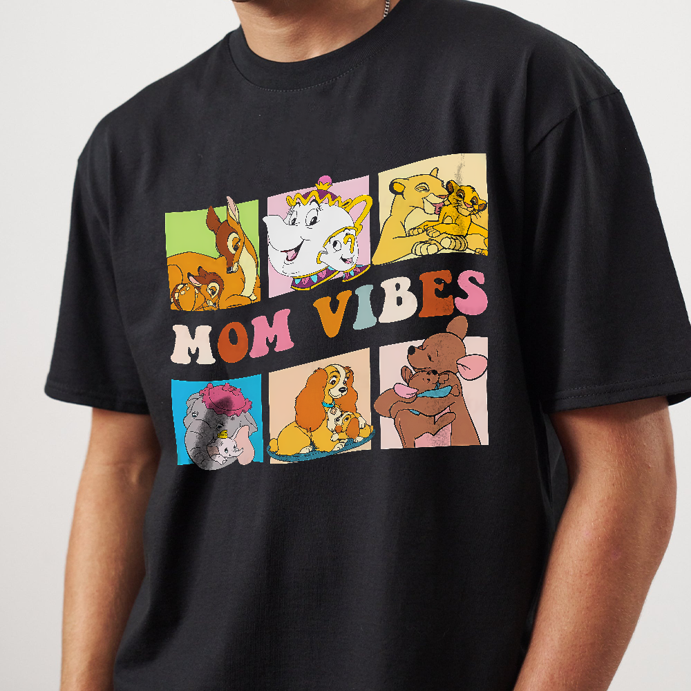 Vintage Disnney Mom Vibe Portrait Shirt,Queen Sarabi Duchess Perdita Kanga Mrs. Jumbo Mom T-Shirt, Best Mom Ever, Mother's Day - Image 2