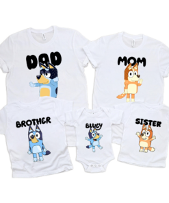 Custom Bluey Birthday Shirt, Bluey It's My Birthday T-Shirt, Custom Name Bluey Birthday Sweatshirt