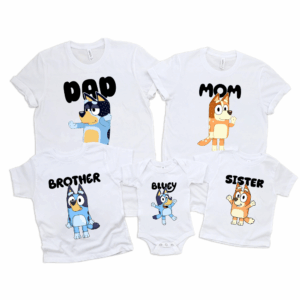 Custom Bluey Birthday Shirt, Bluey It's My Birthday T-Shirt, Custom Name Bluey Birthday Sweatshirt