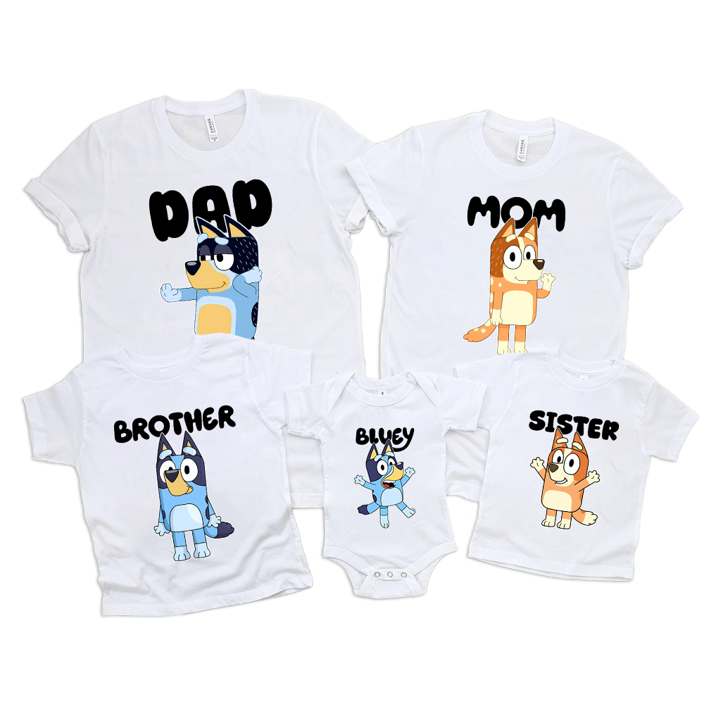 Custom Bluey Birthday Shirt, Bluey It's My Birthday T-Shirt, Custom Name Bluey Birthday Sweatshirt