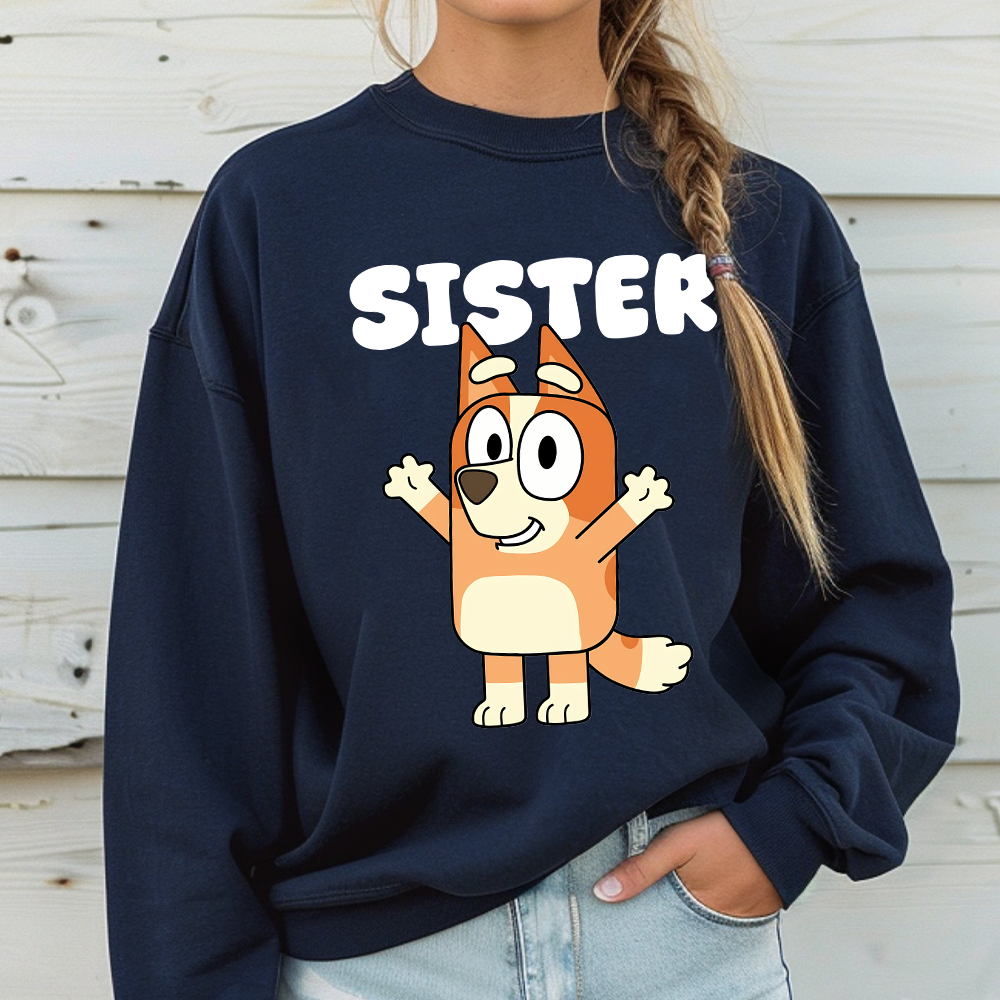 Custom Bluey Birthday Shirt, Bluey It's My Birthday T-Shirt, Custom Name Bluey Birthday Sweatshirt - Image 3