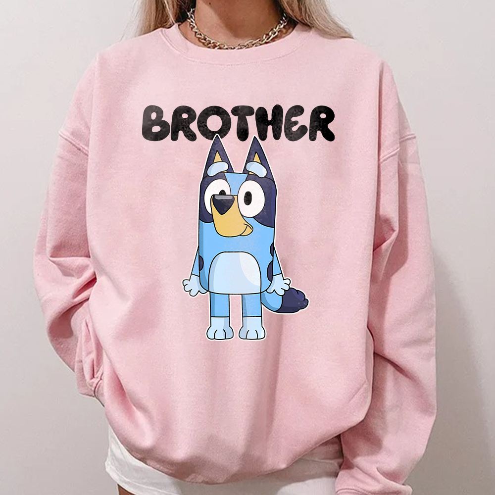 Custom Bluey Birthday Shirt, Bluey It's My Birthday T-Shirt, Custom Name Bluey Birthday Sweatshirt - Image 4