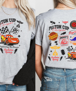 Alternative view of Vintage Lightning Mcqueen Shirt, Retro Cars Movie T-Shirt, Family Vacation Sweatshirt, Piston Cup Shirt, Cars Land Shirt, Cars Characters Tee