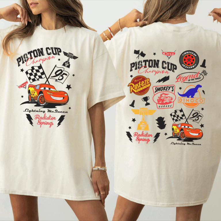 Vintage Lightning Mcqueen Shirt, Retro Cars Movie T-Shirt, Family Vacation Sweatshirt, Piston Cup Shirt, Cars Land Shirt, Cars Characters Tee