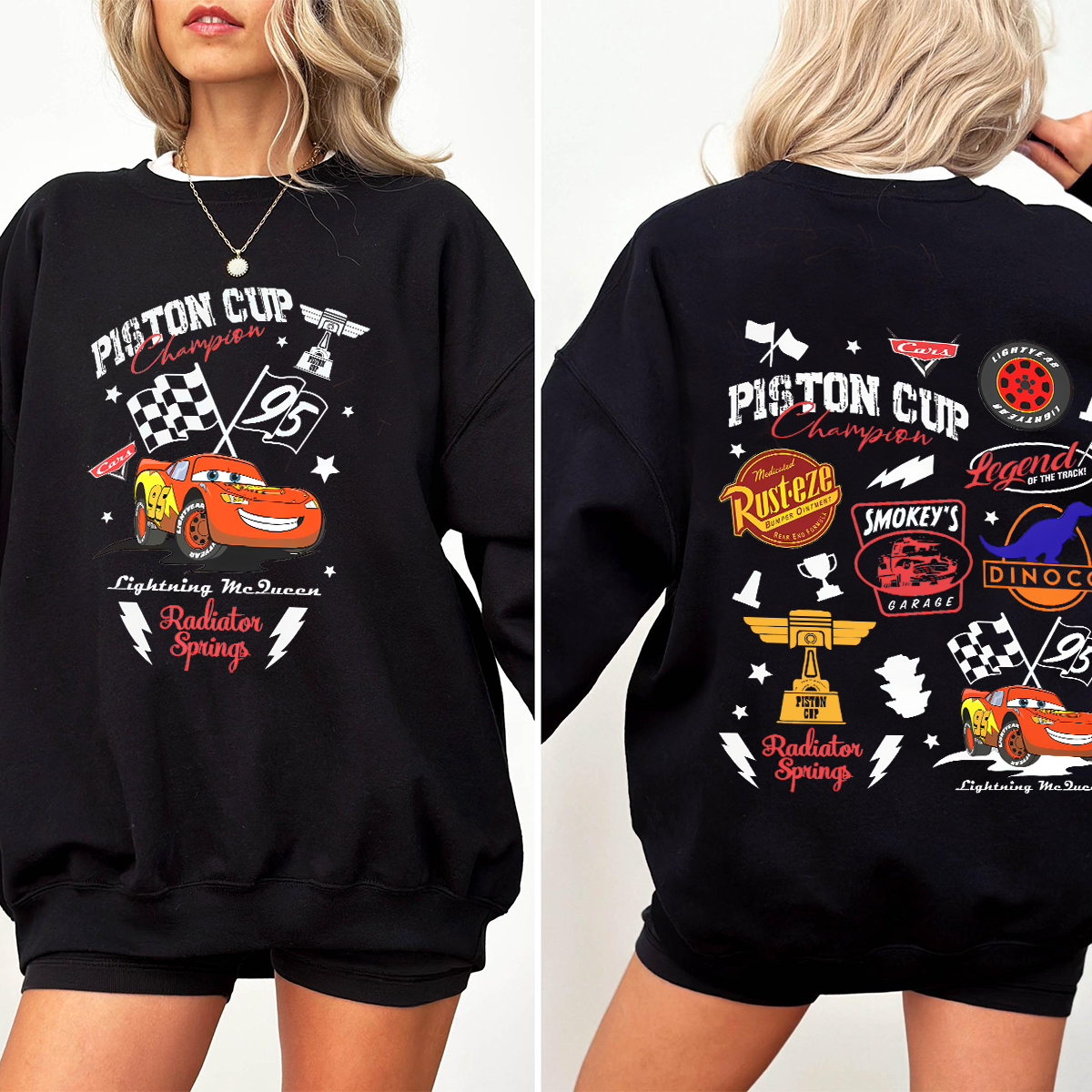 Vintage Lightning Mcqueen Shirt, Retro Cars Movie T-Shirt, Family Vacation Sweatshirt, Piston Cup Shirt, Cars Land Shirt, Cars Characters Tee - Image 5