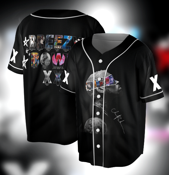 Chris Brown Inspired Baseball Jersey