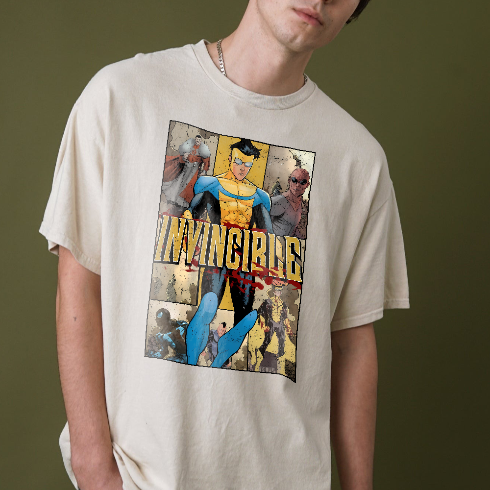 Limited Invincible Mark Superhero T Shirt, Graphic Tee, Superhero Costume, Comic Book Fan Gift - Image 2