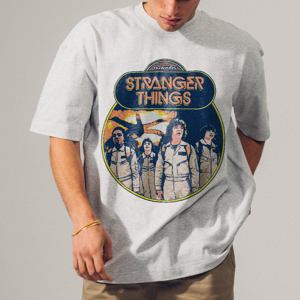 Stranger Things Sweatshirt, Vintage Stranger Things Shirt, Strannger Characters All Team Hoodie - Image 2