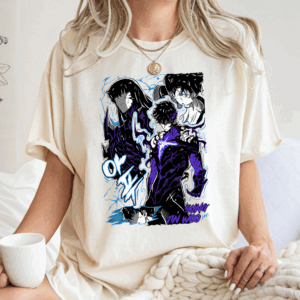 Pure Aura Solo Leveling Anime Shirt, Minimalist Jinwoo Tee, Shadow Monarch Anime T-Shirt, Crunchyroll Anime Merch