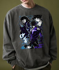 Alternative view of Pure Aura Solo Leveling Anime Shirt, Minimalist Jinwoo Tee, Shadow Monarch Anime T-Shirt, Crunchyroll Anime Merch