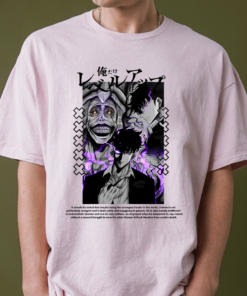 Solo Leveling Anime Shirt, Minimalist Jinwoo Tee, Shadow Monarch Anime T-Shirt, Webtoon Gift, Crunchyroll Anime Merch