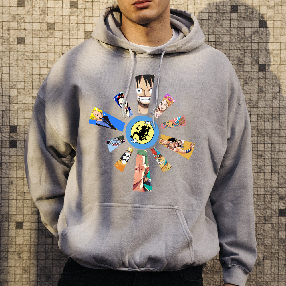 Pirate Anime T-shirt, One Piece Manga Tee, Unisex Garment-Dyed Sweatshirt, Japanese Cartoon Top, Cool Graphic Tee - Image 5