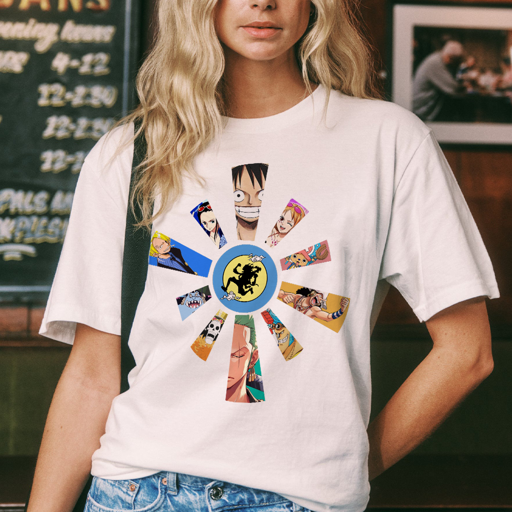 Pirate Anime T-shirt, One Piece Manga Tee, Unisex Garment-Dyed Sweatshirt, Japanese Cartoon Top, Cool Graphic Tee - Image 3