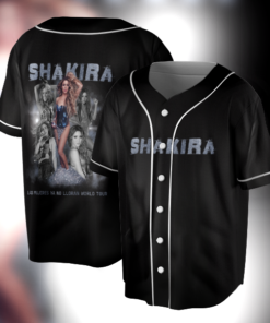 Las Mujeres Ya No Lloran Shakira 2025 Tour Baseball Jersey, Shakira 2025 Concert Jersey, Las Mujeres Facturan