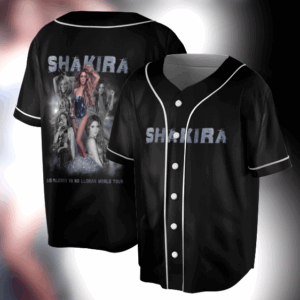 Las Mujeres Ya No Lloran Shakira 2025 Tour Baseball Jersey, Shakira 2025 Concert Jersey, Las Mujeres Facturan