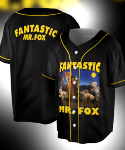 Vintage Fantastic Mr. Fox Baseball Jersey, Fantastic Mr. Fox Retro Jersey