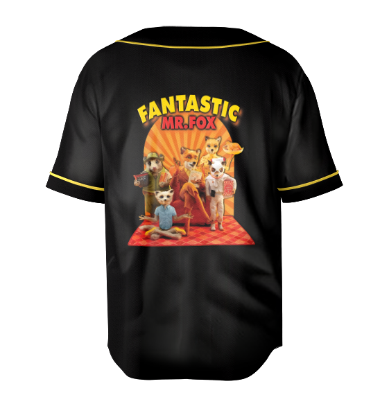 Fantastic Mr. Fox Original Art Baseball Jersey - Image 5