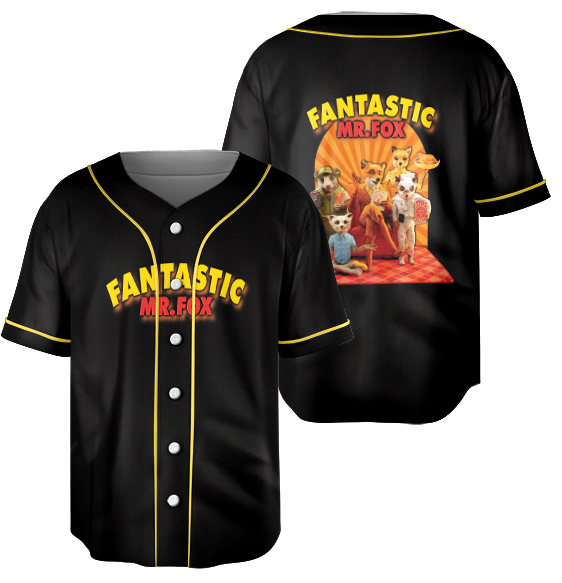 Fantastic Mr. Fox Original Art Baseball Jersey - Image 6