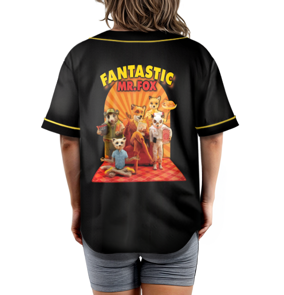 Fantastic Mr. Fox Original Art Baseball Jersey - Image 7