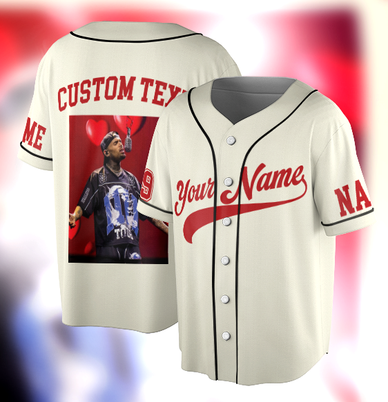 Custom Chris Brown Breezy Bowl XX Graphic Jersey, Custom Name - Image - Number - Image 6